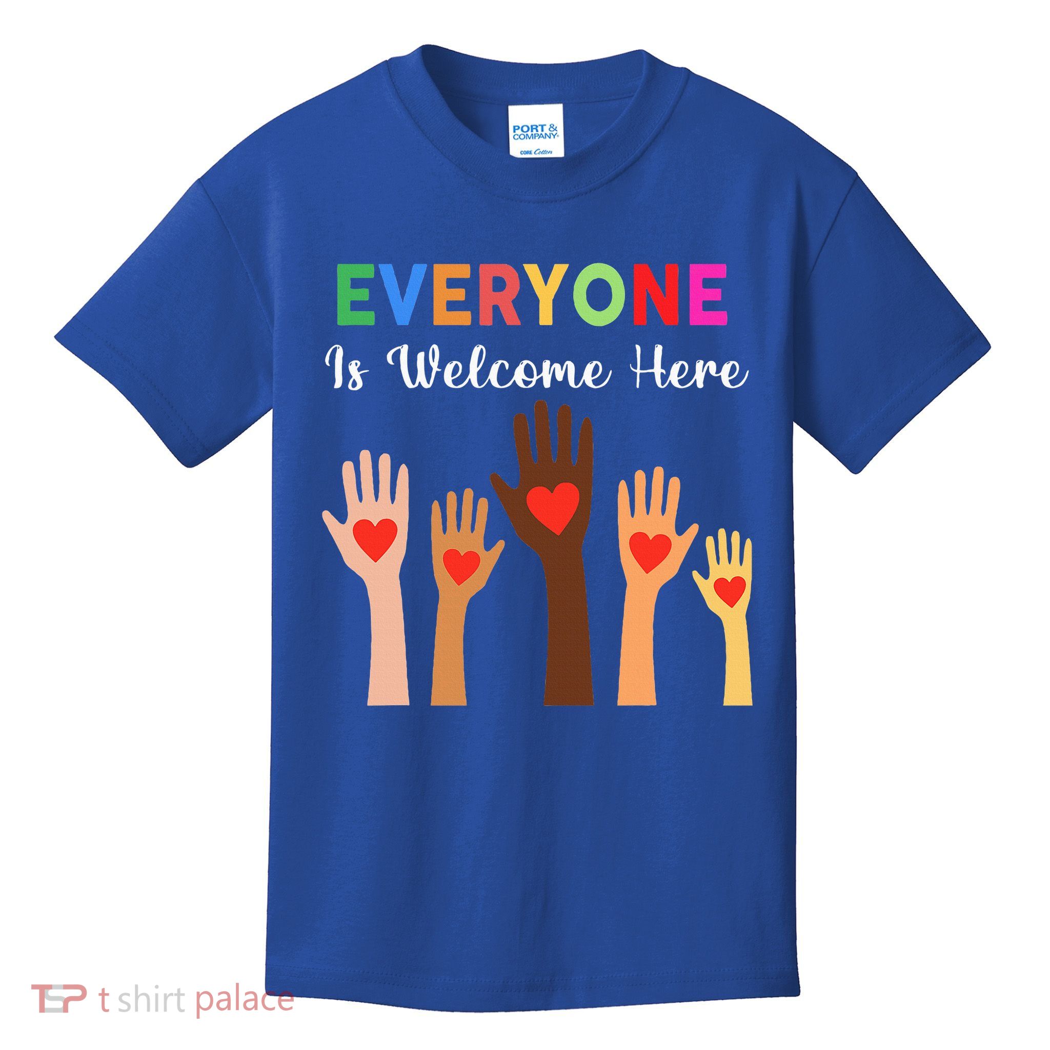 Everyone Is Welcome Here Idaho Teacher  Kids T-Shirt