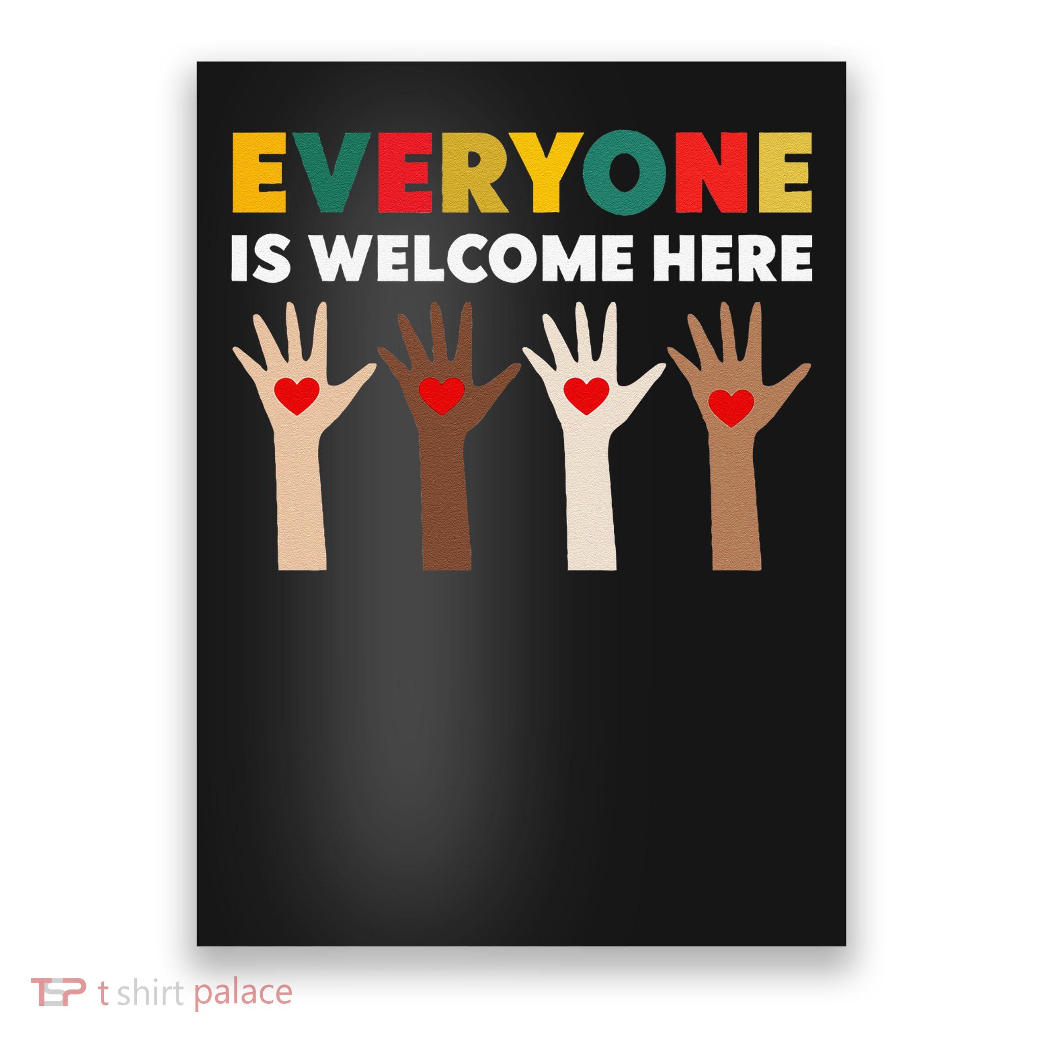 Everyone Is Welcome Here Idaho Teacher Poster