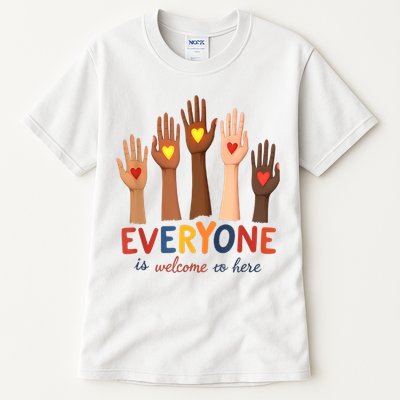 Everyone Is Welcome Here Idaho Teacher Belongs Educator Tall T-Shirt