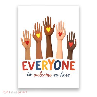 Everyone Is Welcome Here Idaho Teacher Belongs Educator Poster