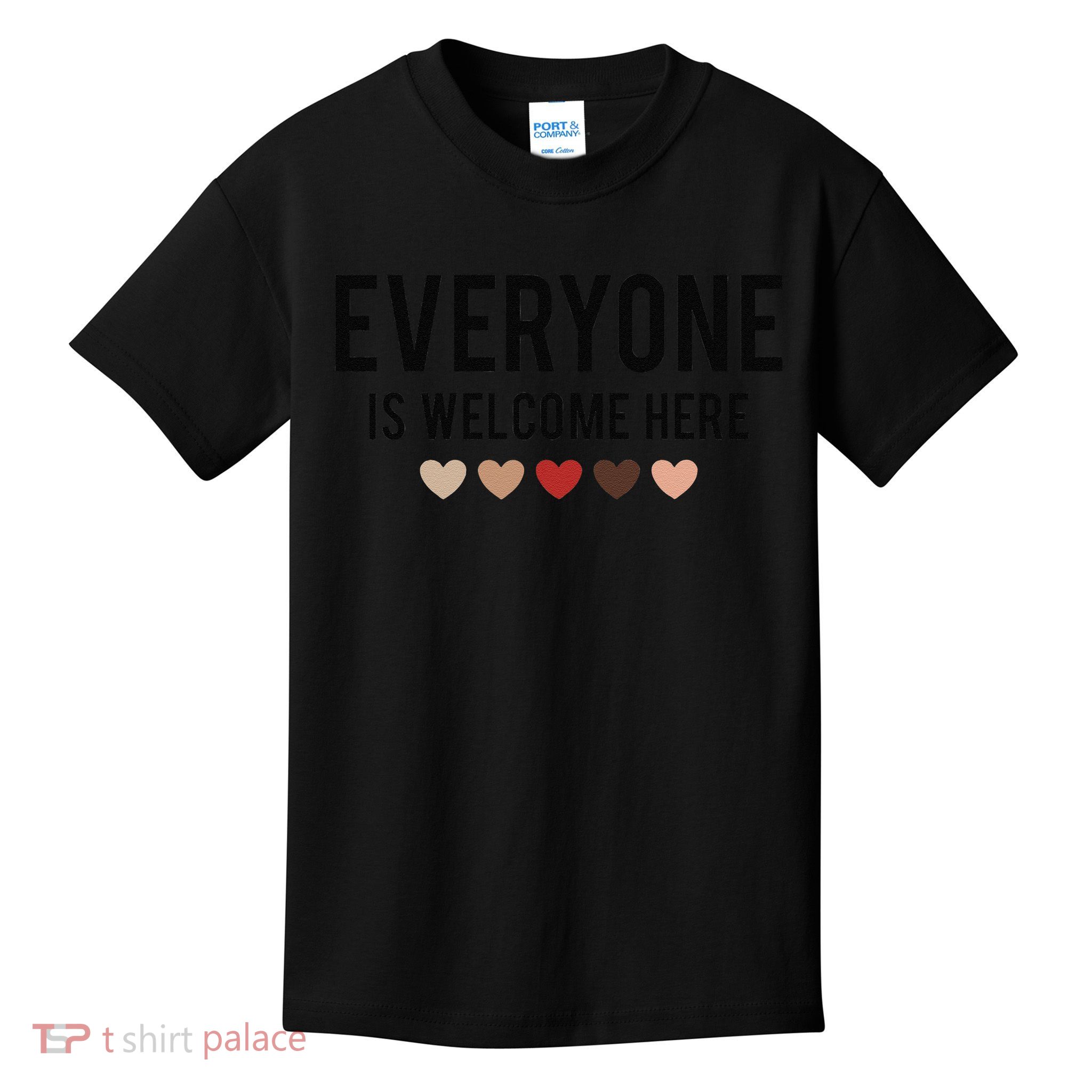 Everyone Is Welcome Here Idaho Teacher Respect Everyone Kids T-Shirt