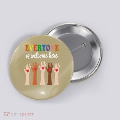 Everyone Is Welcome Here Idaho Teacher Button