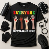 everyone is welcome here idaho teacher diversity unity  Cooling Performance Crew T-Shirt