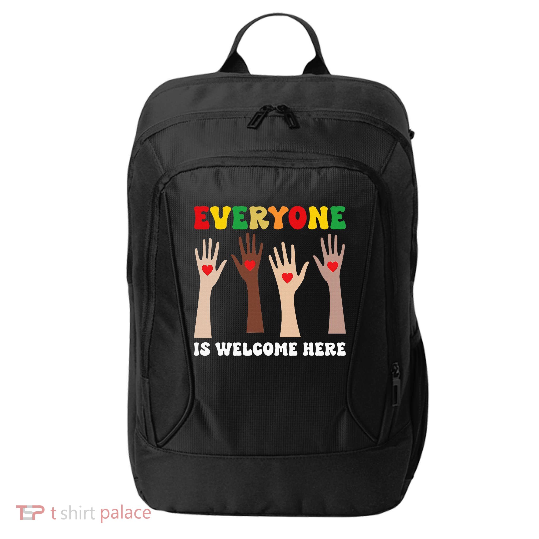 everyone is welcome here idaho teacher diversity unity  City Backpack