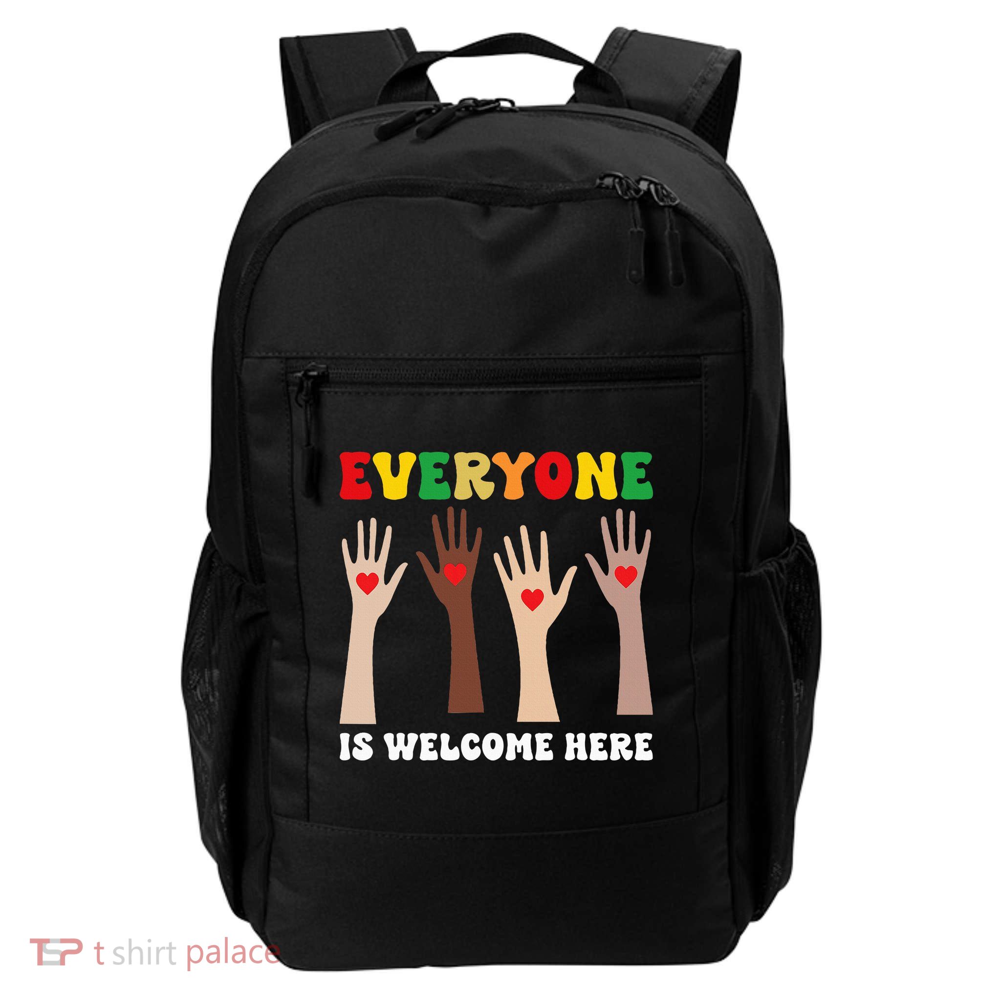 everyone is welcome here idaho teacher diversity unity  Daily Commute Backpack