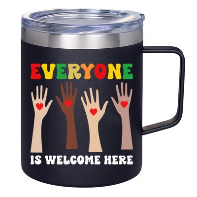 everyone is welcome here idaho teacher diversity unity  12oz Stainless Steel Coffee Mug