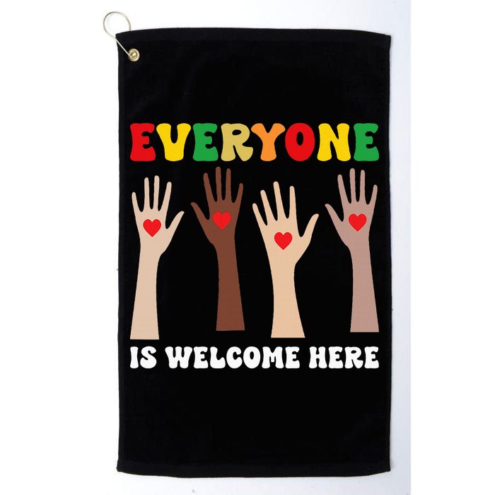 everyone is welcome here idaho teacher diversity unity  Golf Towel