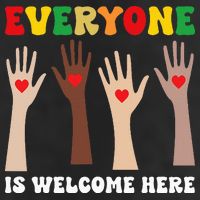 everyone is welcome here idaho teacher diversity unity  Golf Towel