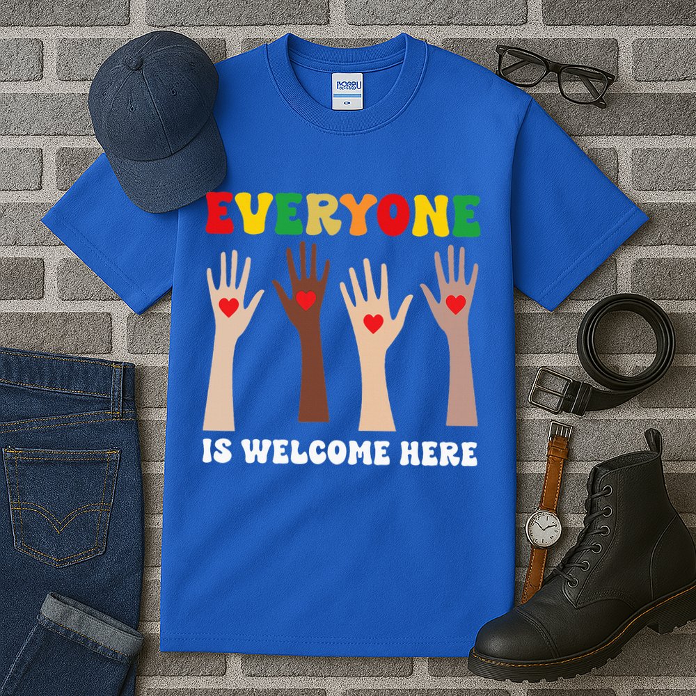 everyone is welcome here idaho teacher diversity unity  Tall T-Shirt