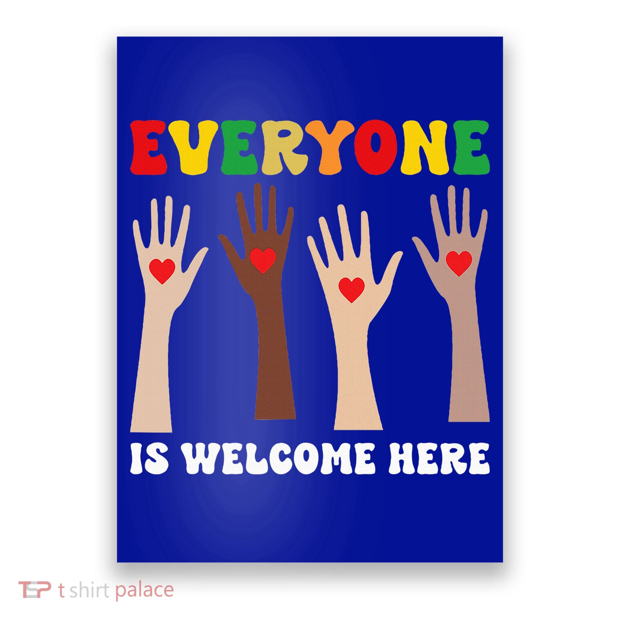 everyone is welcome here idaho teacher diversity unity  Poster
