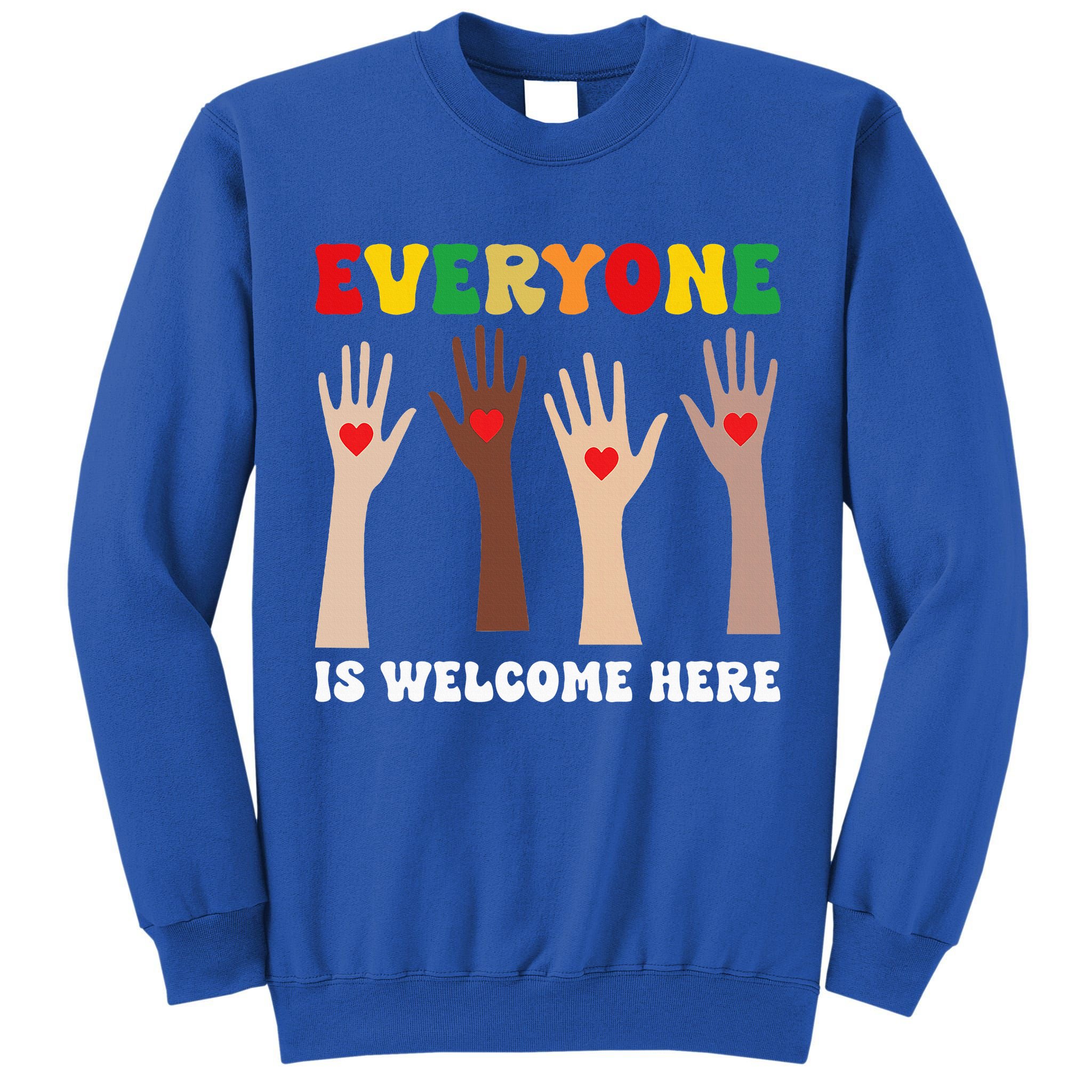 everyone is welcome here idaho teacher diversity unity  Tall Sweatshirt