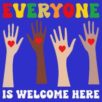 everyone is welcome here idaho teacher diversity unity  Tall Sweatshirt