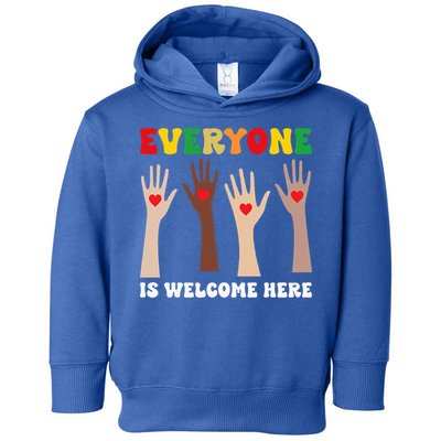 everyone is welcome here idaho teacher diversity unity  Toddler Hoodie