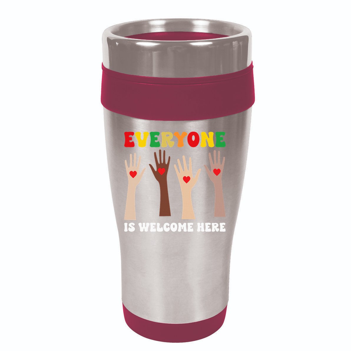 everyone is welcome here idaho teacher diversity unity  16oz Travel Tumbler