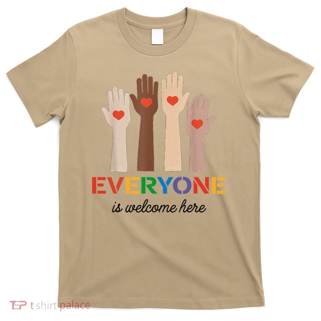 Everyone Is Welcome Here Idaho Teacher T-Shirt