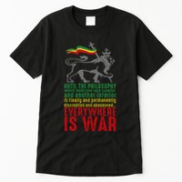 Everywhere Is War Haile Selassie Speech Judah Lion Reggae Tall T-Shirt