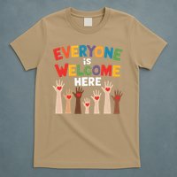 Everyone Is Welcome Here Diversity Inclusion Message T-Shirt
