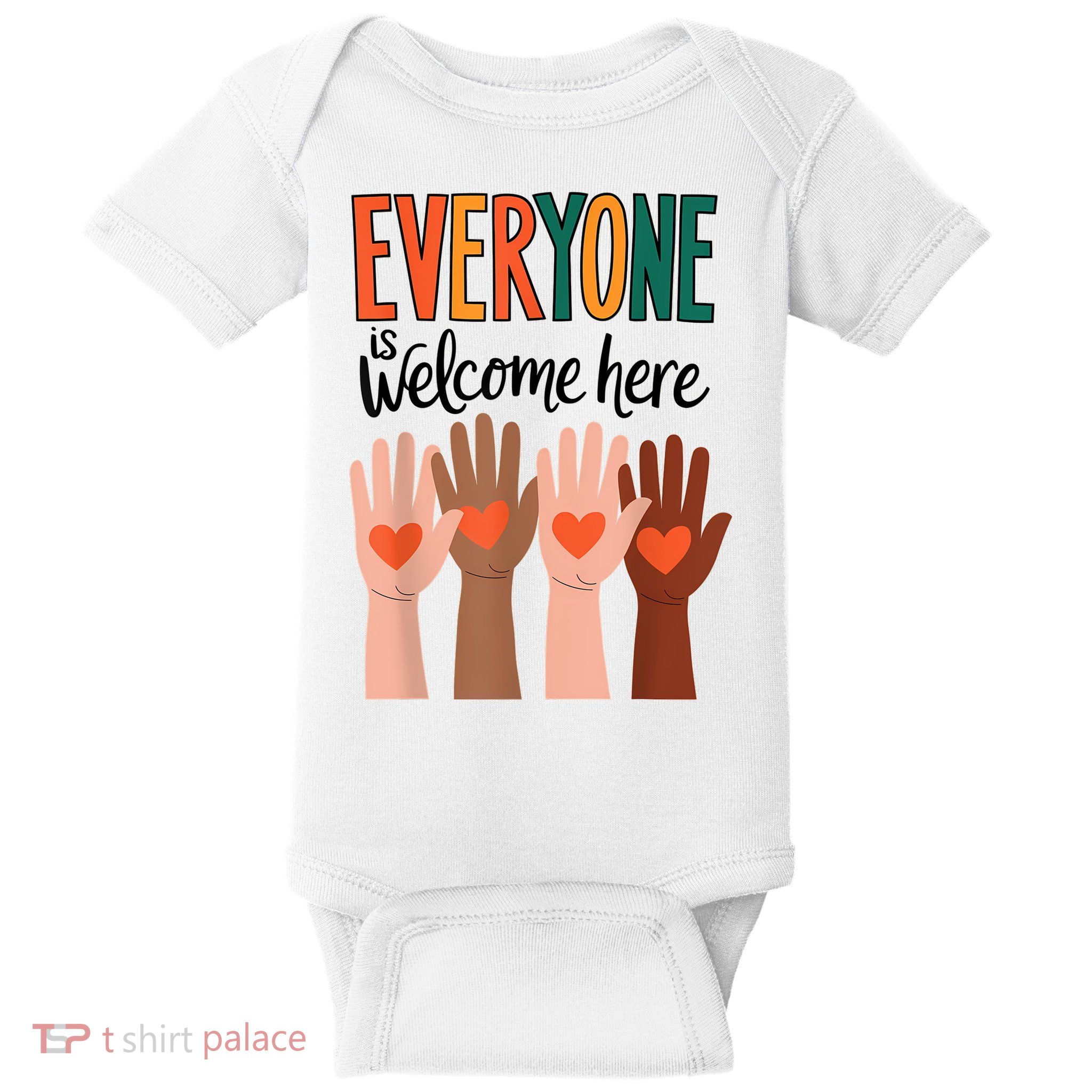 Everyone Is Welcome Here Idaho Teacher Baby Bodysuit