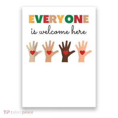 Everyone Is Welcome Here Idaho Teacher Poster