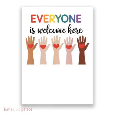 Everyone Is Welcome Here Idaho Teacher Poster