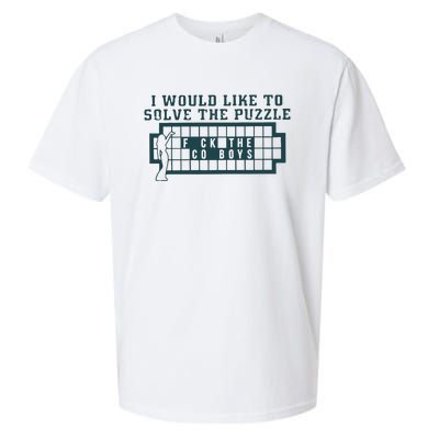 Eagles I Would Like To Solve The Puzzle Fuck The Cowboys Sueded Cloud Jersey T-Shirt