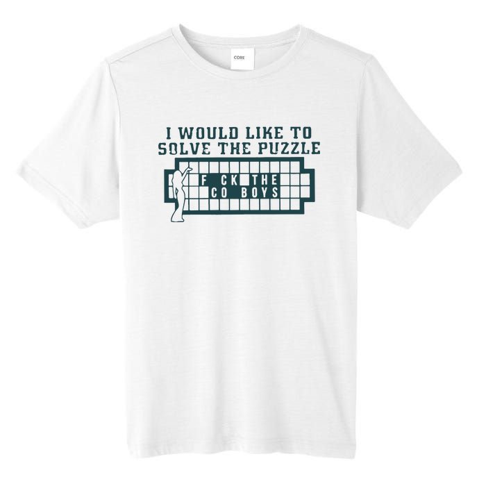 Eagles I Would Like To Solve The Puzzle Fuck The Cowboys Tall Fusion ChromaSoft Performance T-Shirt