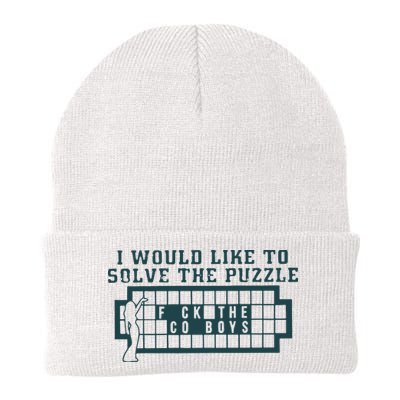 Eagles I Would Like To Solve The Puzzle Fuck The Cowboys Knit Cap Winter Beanie