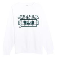 Eagles I Would Like To Solve The Puzzle Fuck The Cowboys Premium Crewneck Sweatshirt