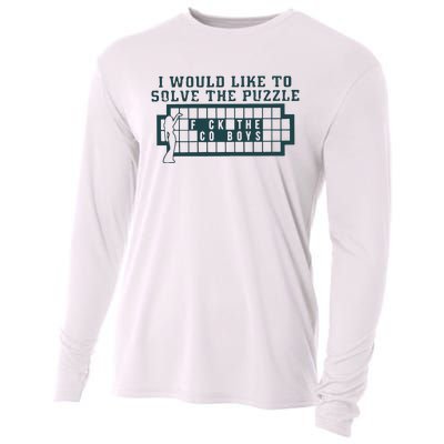 Eagles I Would Like To Solve The Puzzle Fuck The Cowboys Cooling Performance Long Sleeve Crew