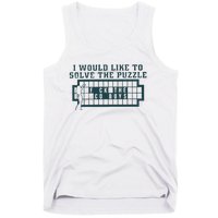 Eagles I Would Like To Solve The Puzzle Fuck The Cowboys Tank Top