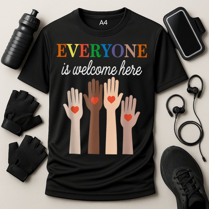Everyone Is Welcome Here Idaho Cooling Performance Crew T-Shirt
