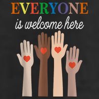 Everyone Is Welcome Here Idaho Adult Drive Performance Visor