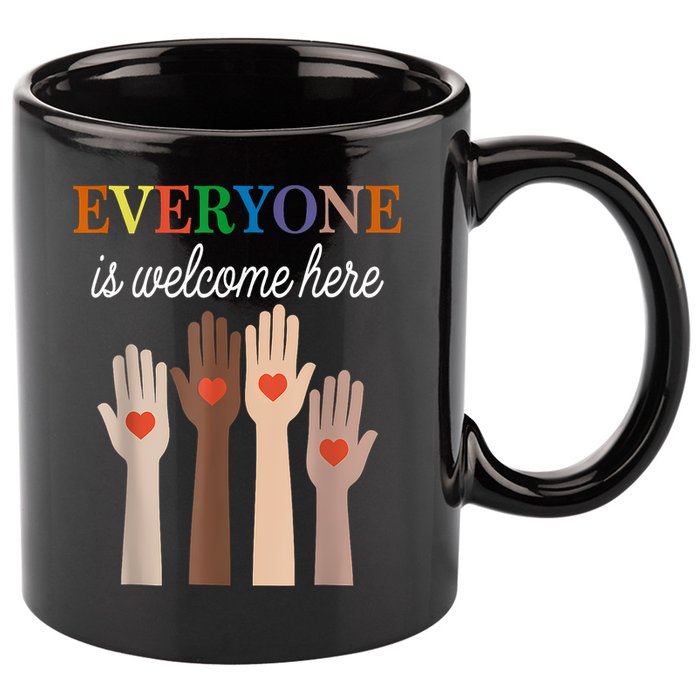 Everyone Is Welcome Here Idaho 11oz C Handle Ceramic Mug
