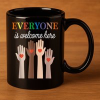 Everyone Is Welcome Here Idaho 11oz C Handle Ceramic Mug