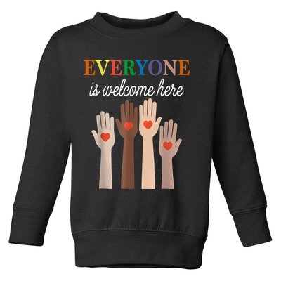 Everyone Is Welcome Here Idaho Toddler Sweatshirt
