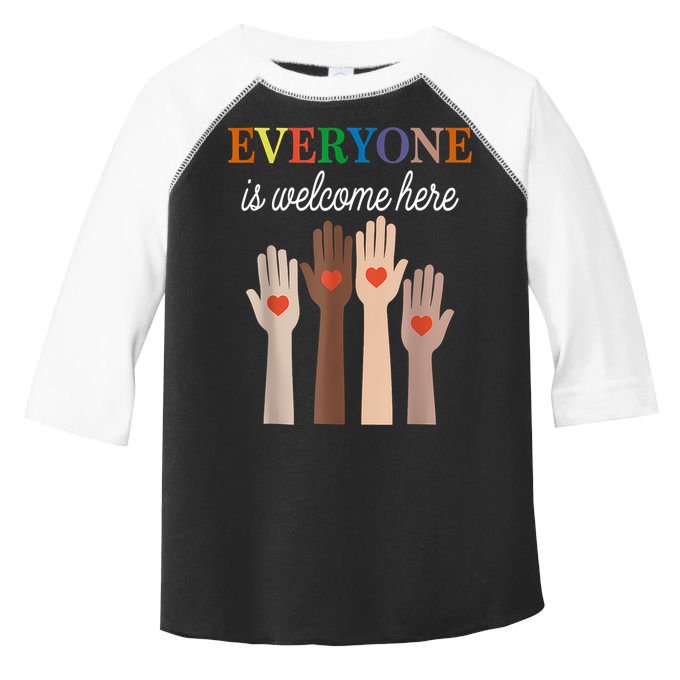 Everyone Is Welcome Here Idaho Toddler Fine Jersey T-Shirt