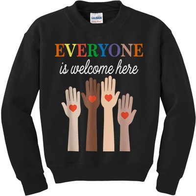 Everyone Is Welcome Here Idaho Kids Sweatshirt