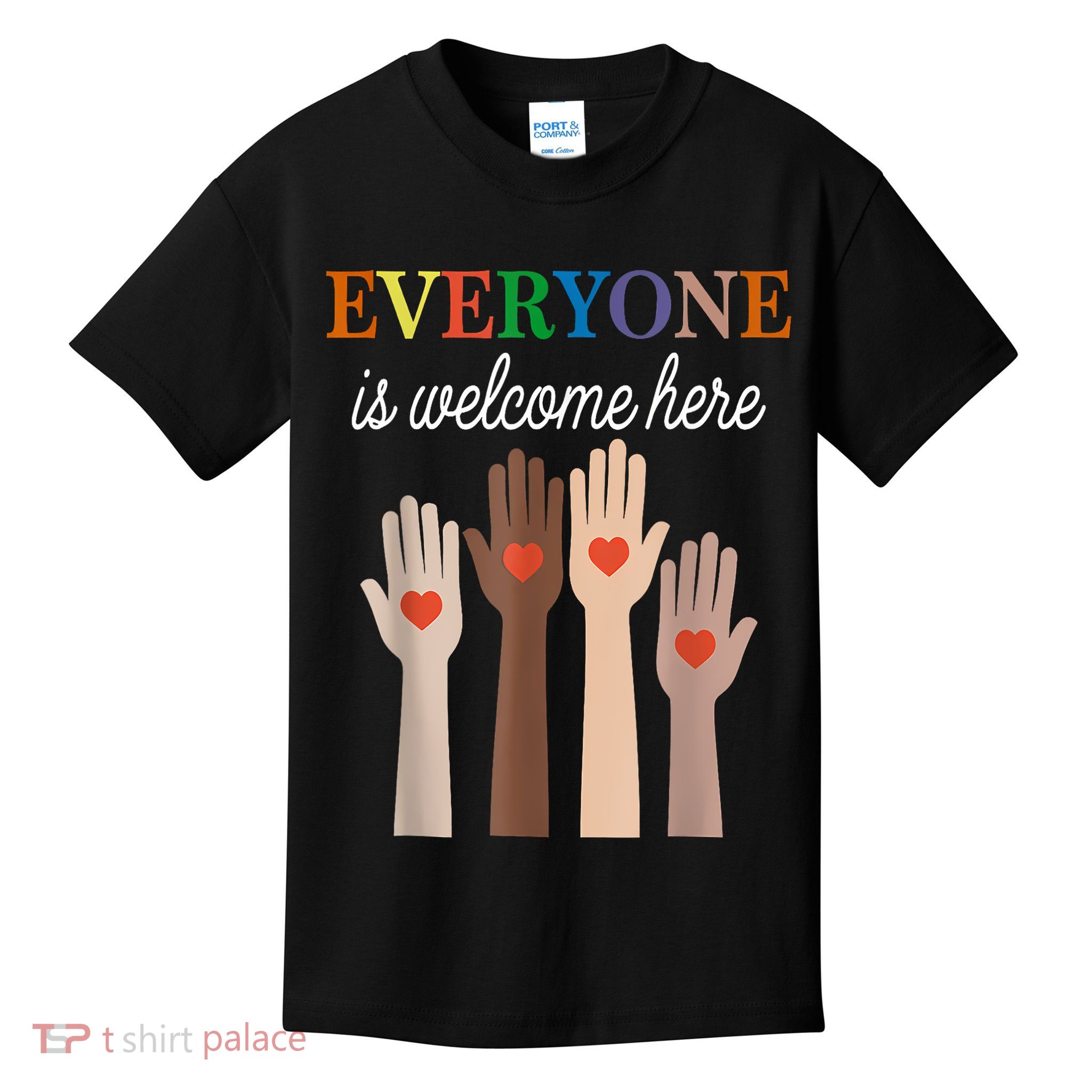 Everyone Is Welcome Here Idaho Kids T-Shirt