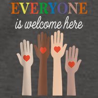 Everyone Is Welcome Here Idaho Vector Backpack