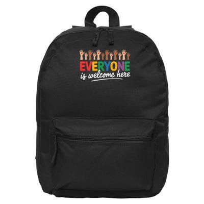 Everyone Is Welcome Here Idaho Teacher 16 in Basic Backpack