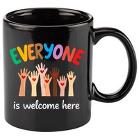 Everyone Is Welcome Here Idaho Teacher 11oz C Handle Ceramic Mug