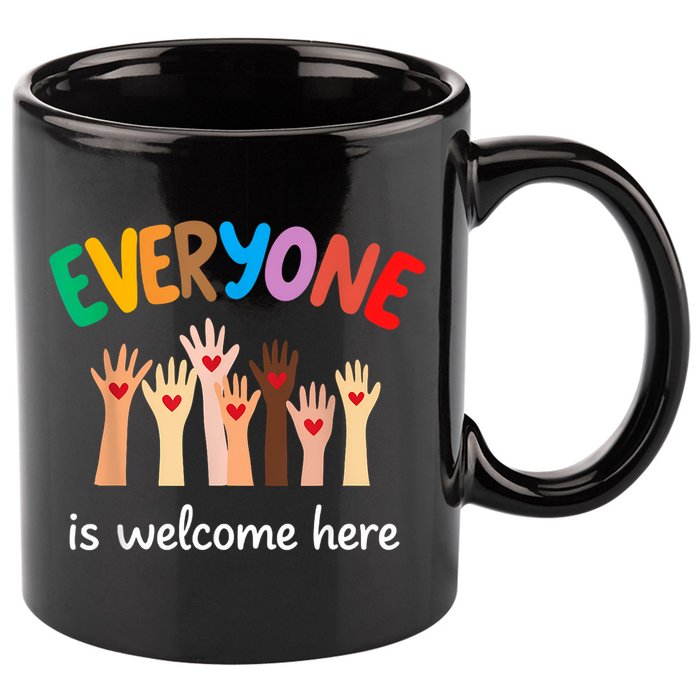 Everyone Is Welcome Here Idaho Teacher 11oz C Handle Ceramic Mug
