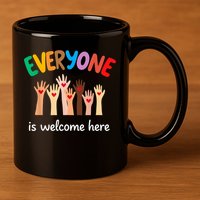 Everyone Is Welcome Here Idaho Teacher 11oz C Handle Ceramic Mug
