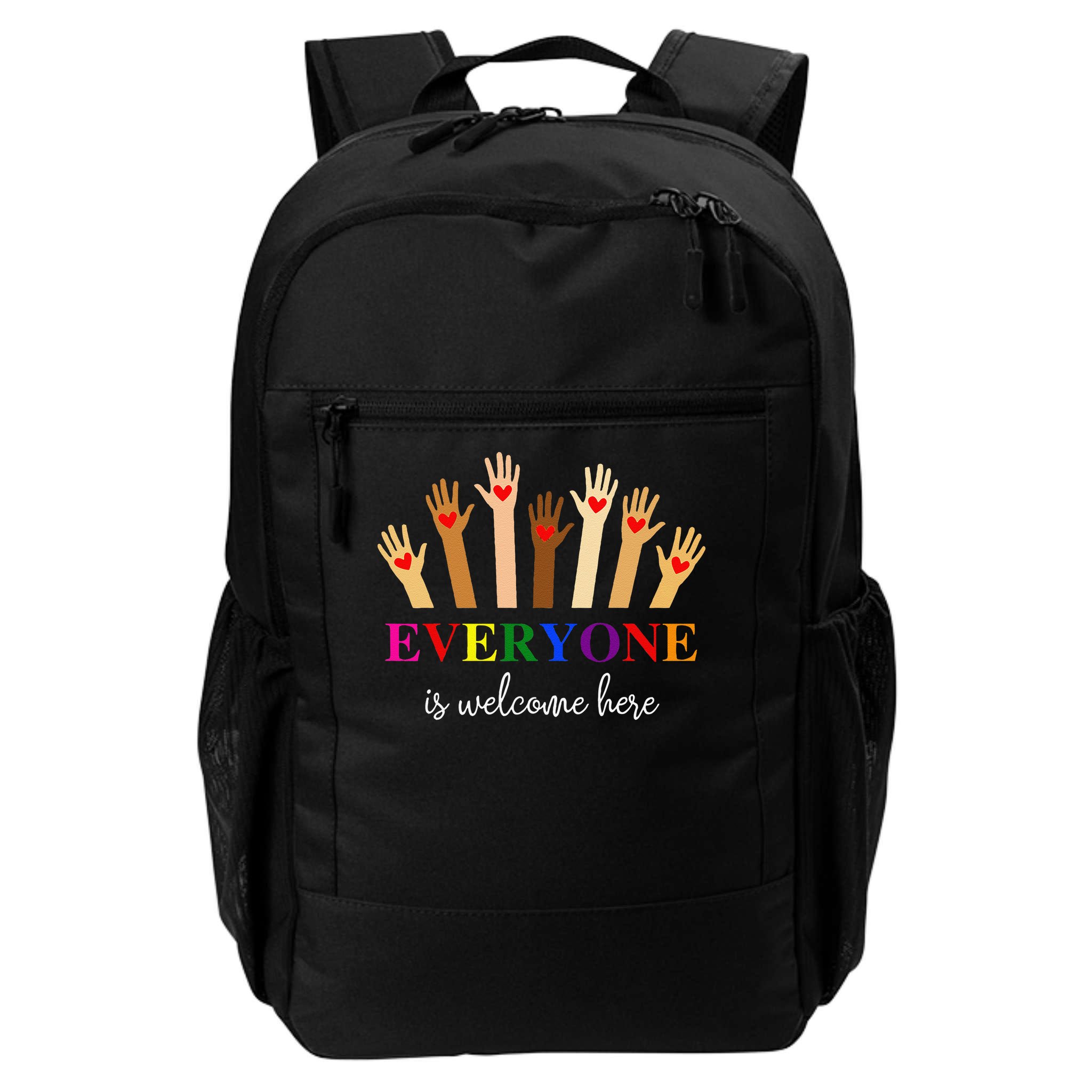 Everyone Is Welcome Here Idaho Teacher Inclusion Equality Backpack