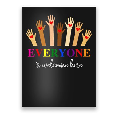 Everyone Is Welcome Here Idaho Teacher Inclusion Equality Poster
