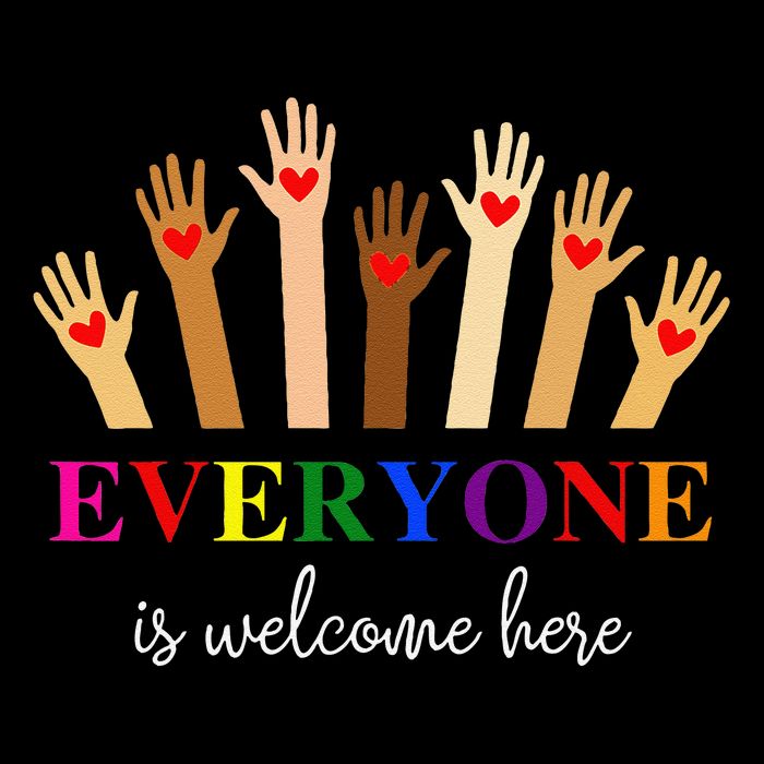 Everyone Is Welcome Here Idaho Teacher Inclusion Equality Poster