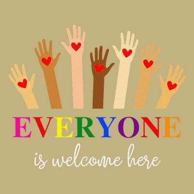Everyone Is Welcome Here Idaho Teacher Inclusion Equality T-Shirt