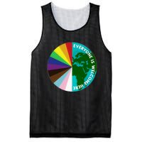 Everyone Is Welcome Here Lgbtq Ally Human Rights Earth Day Mesh Reversible Basketball Jersey Tank