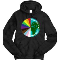 Everyone Is Welcome Here Lgbtq Ally Human Rights Earth Day Tie Dye Hoodie