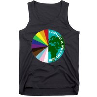 Everyone Is Welcome Here Lgbtq Ally Human Rights Earth Day Tank Top